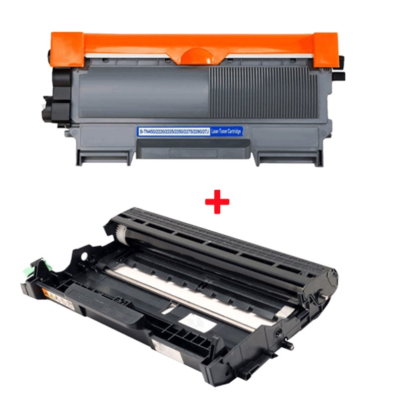 Toner + Tambour compatible Brother TN2220 + DR2200