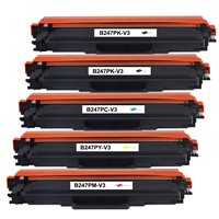 Lot de 5 Toners compatibles Brother TN247/ TN243