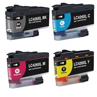 Lot de 4 Cartouches compatibles Brother LC426XL (1N+1C+1M+1Y)