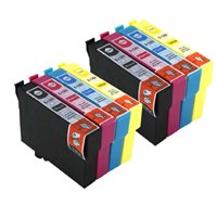 Lot de 8 Cartouches compatibles Epson T1281-T1284