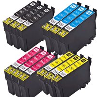 Lot de 12 Cartouches compatibles Epson T1631 - T1634