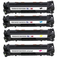 Lot de 4 Toners compatibles avec HP CB540A - Noire - 2 200 pages