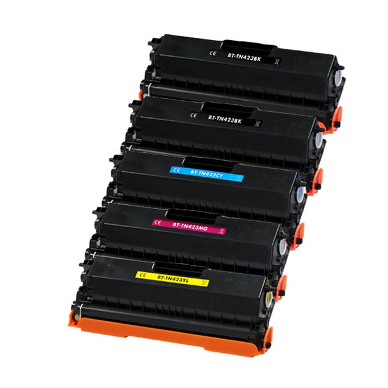 Lot de 5 Toners compatibles Brother TN421/ TN423/ TN426