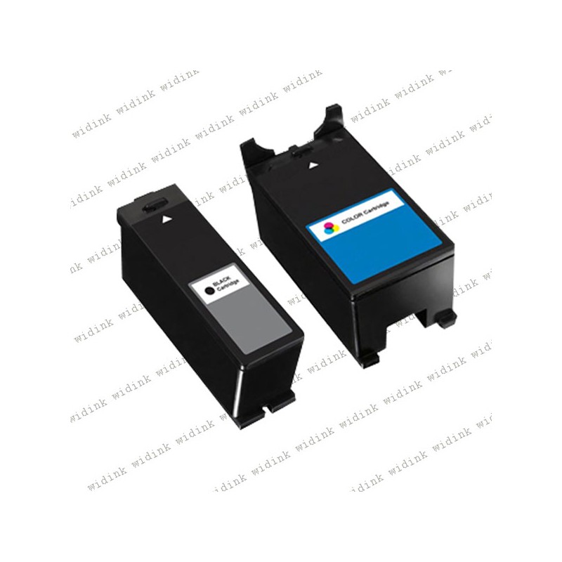 Lot de 2 Cartouches compatibles Dell Y499D/ X740N/ X738N/ V313