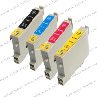 Lot de 4 Cartouches compatibles Epson T0441 / T0442 / T0443 / T0444