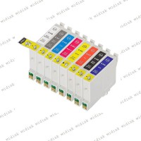 Lot de 8 Cartouches compatibles Epson T0540 - T0549