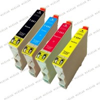 Lot de 4 Cartouches compatibles Epson T0551 - T0554