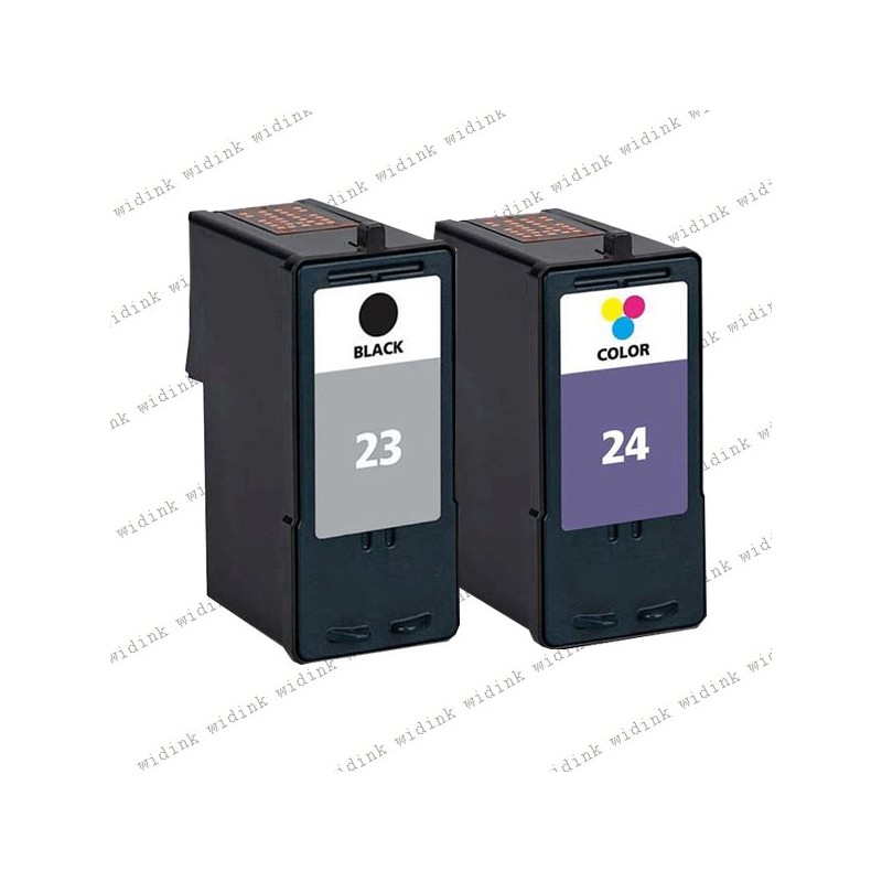 Cartouche compatible Lexmark 23 (18C1523E) + 24 (18C1524E)