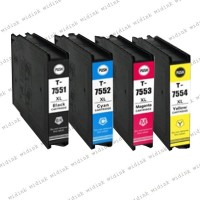 Lot de 4 Cartouches compatibles Epson T75XL