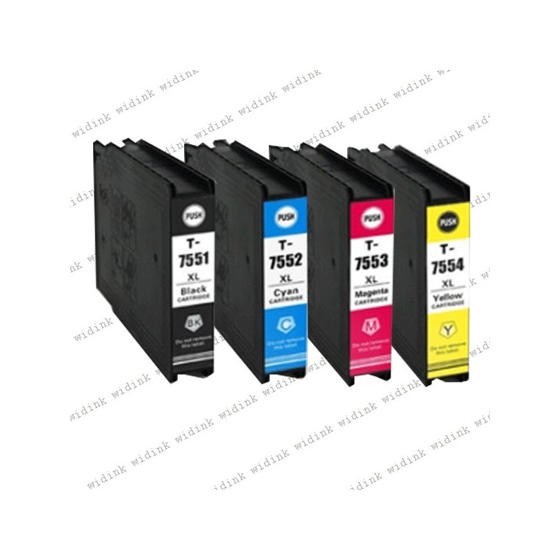 Lot de 4 Cartouches compatibles Epson T75XL