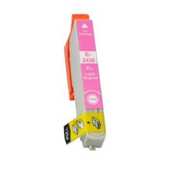 Cartouche compatible Epson T2436/T2426 (C13T24364010/C13T24264010) - Light Magenta - 12ml