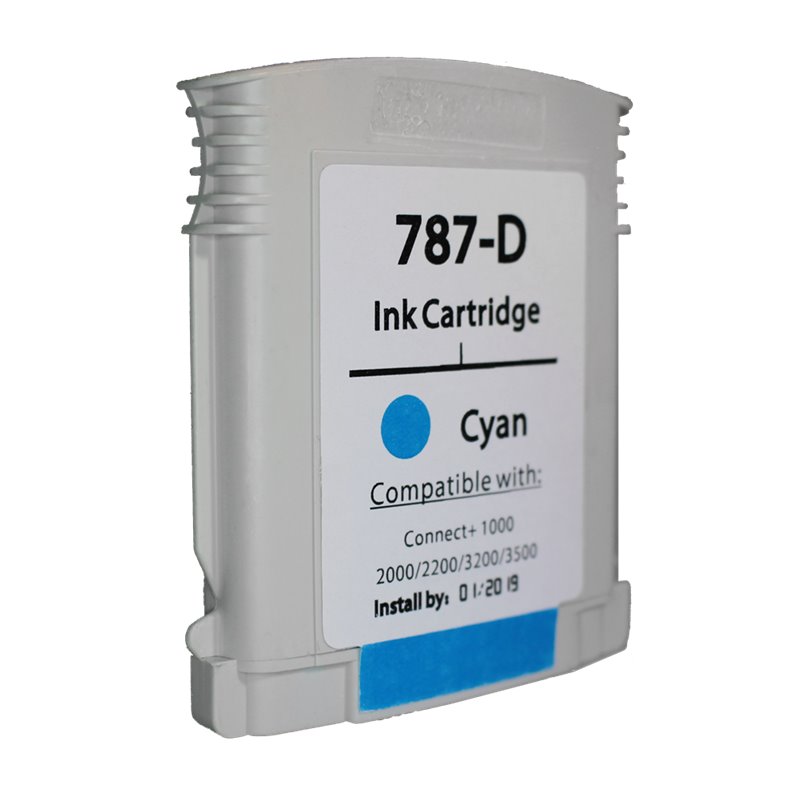 787-D - COMPATIBLE PITNEY BOWES Série SendPro™ P / Connect+® - CYAN - (TYPE CP)