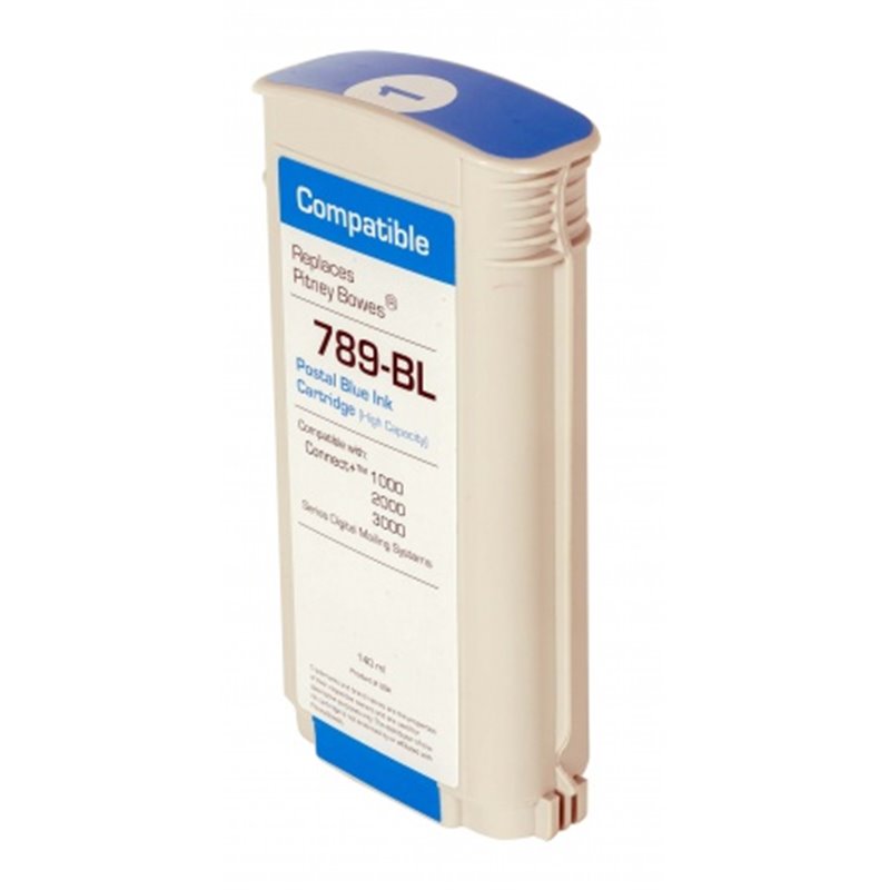 789-BL - COMPATIBLE PITNEY BOWES Série SendPro™ P/Connect+® - BLEU POSTAL - (TYPE CP)