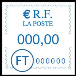 ECOMAIL - RECYCLEE DOC'UP - FR23003068 - RUBAN ENCRE BLEUE - (TYPE FT)