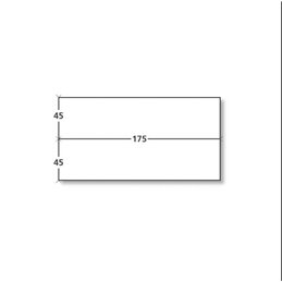 175 x 90 (2 x 45) - 5222 - ETIQUETTES AFFRANCHISSEMENT - BLANC - FORMAT DOUBLE