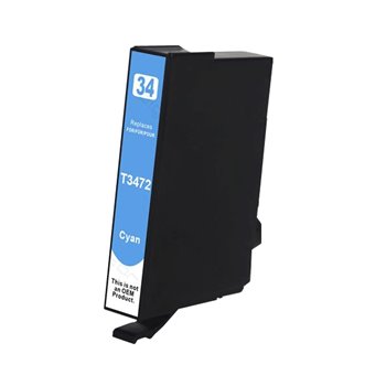 Cartouche compatible Epson T3472/T3462 (34XL) - Cyan - 12ml