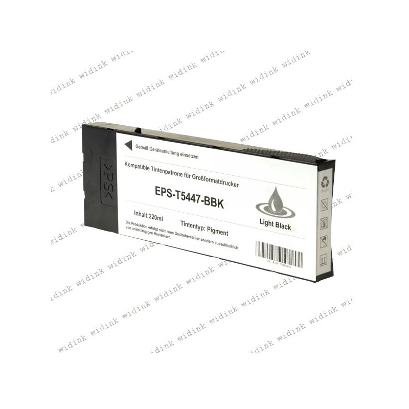 Cartouche compatible Epson T544700 (C13T544700) - Light Noire - 220ml