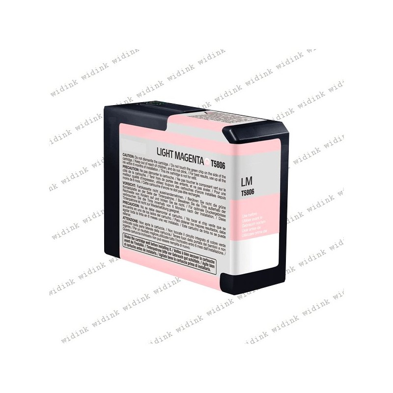 Cartouche compatible Epson T5806 (C13T580600) - Light Magenta - 80ml